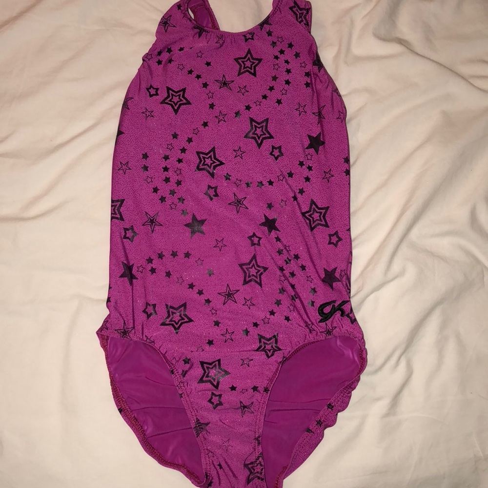 GK Pink Star Leotard AS